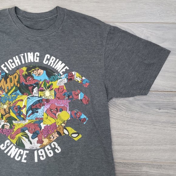 MARVEL Fighting Crime Since 1963 T-Shirt Small - Picture 11 of 12